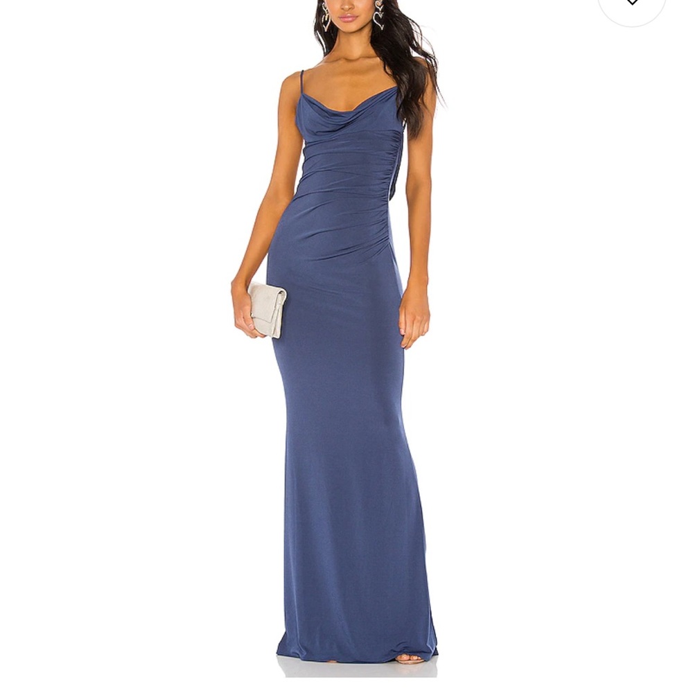 Katie May Surreal Gown in Deep Sea Open Back